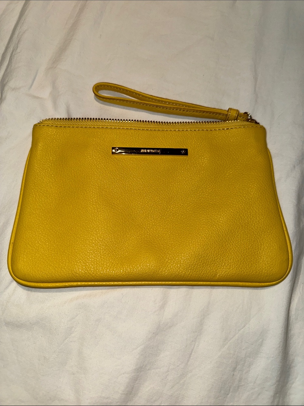 Brahmin Sunshine Yellow Wristlet Pristine